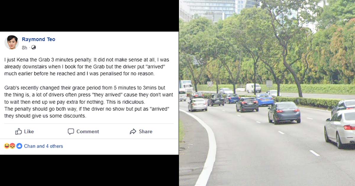 ANOTHER MAN KENA LATE FEE AFTER GRAB DRIVER PRESS “ARRIVED” WHEN HIS NOT THERE