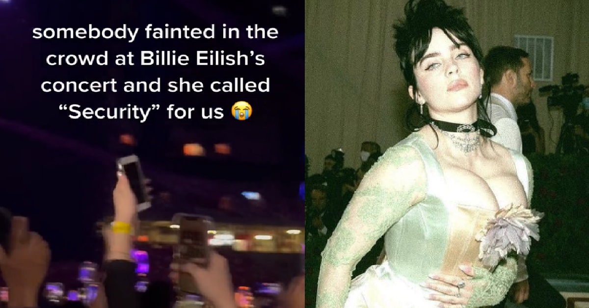 BILLIE EILISH CALLED SECURITY FOR FAN WHO FAINTED AT HER S’PORE CONCERT