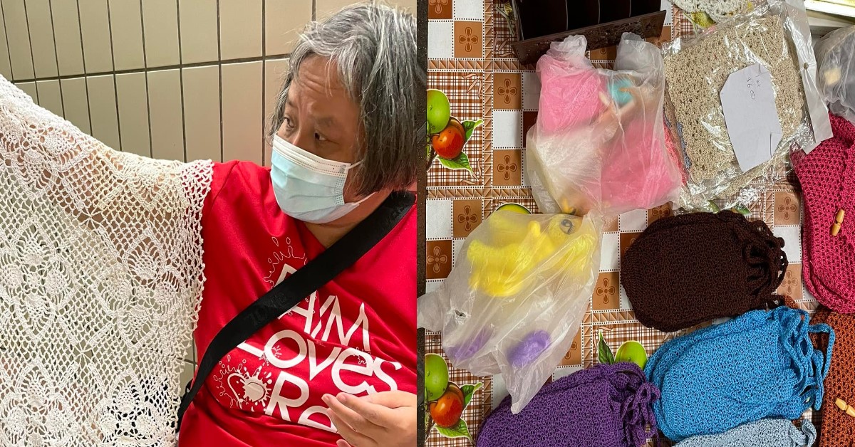 ELDERLY AUNTY @ TPY TEARS AFTER FIRST SALE OF CROCHETED ITEM IN DAYS