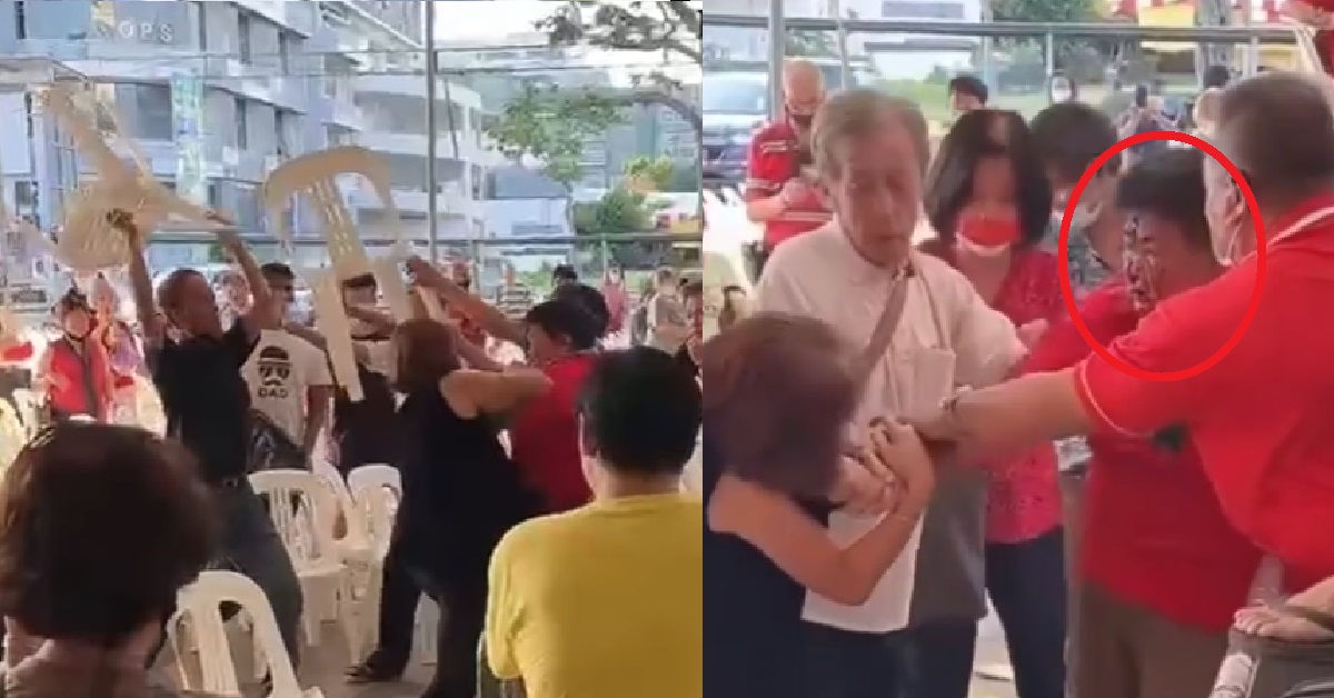 AUNTIE THROWS CHAIR AT WOMAN’S FACE @ MACPHERSON EVENT, THEN KENA HANTAM