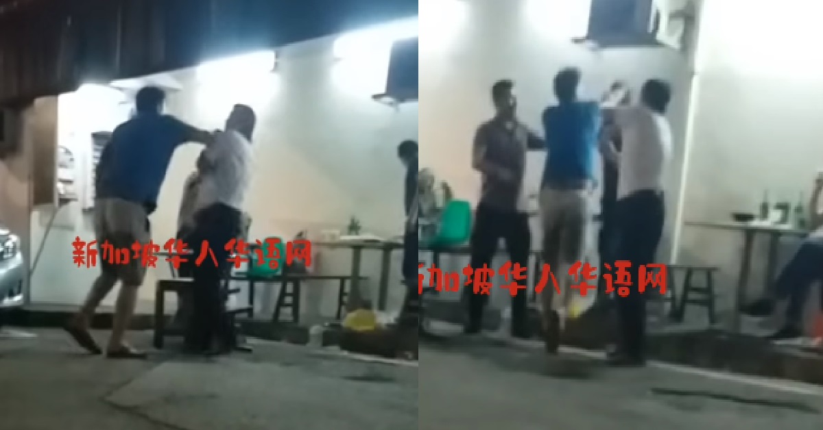 DRUNK PRC MEN FIGHTING AT GEYLANG ALLEY, CAN’T WALK STRAIGHT BUT CAN HANTAM