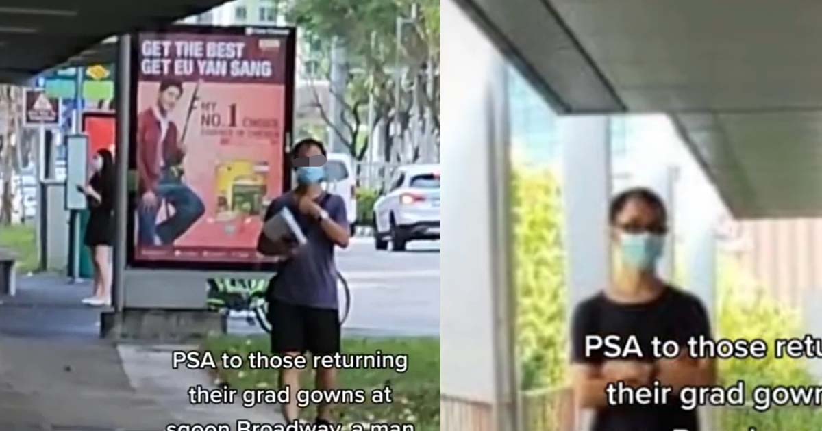 PERVERT FILMING STUDENTS WITH HIDDEN CAMERA IN SERANGOON, PRETEND TO DO SURVEY