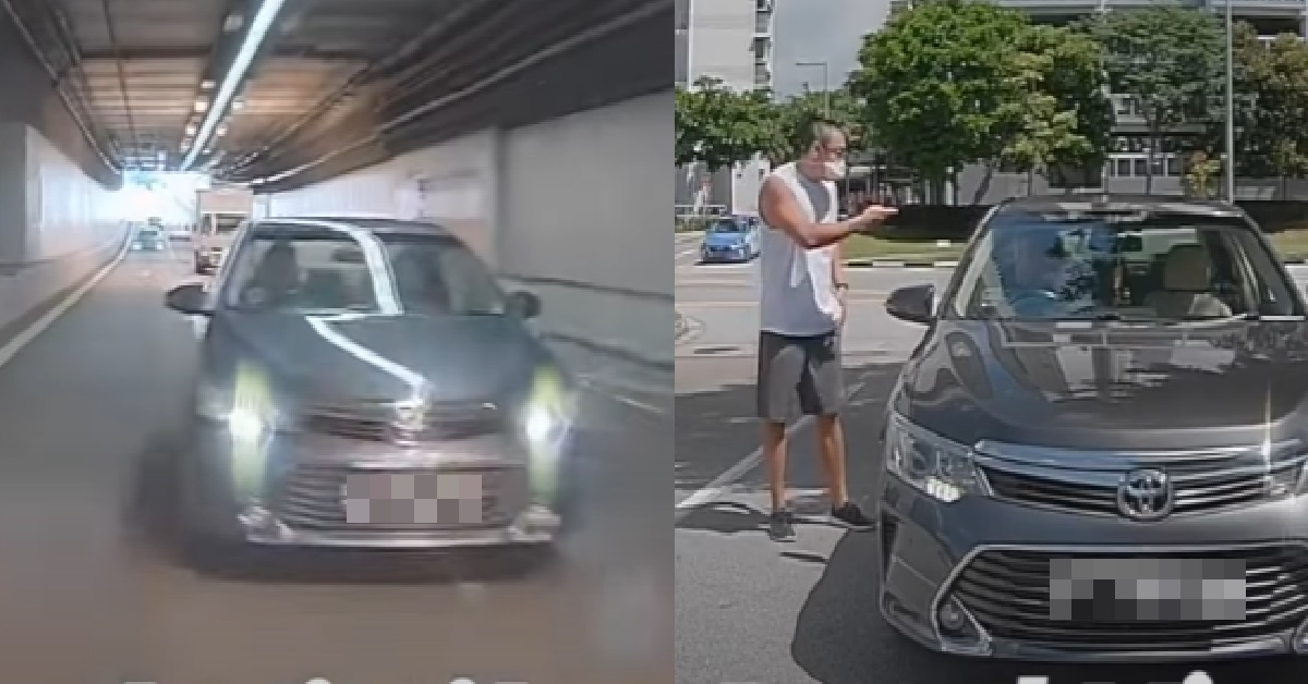 DRIVER ROAD RAGE UNTIL FOLLOW CAMCAR HOME, HIGHBEAM EACH OTHER LIKE SECRET AGENTS