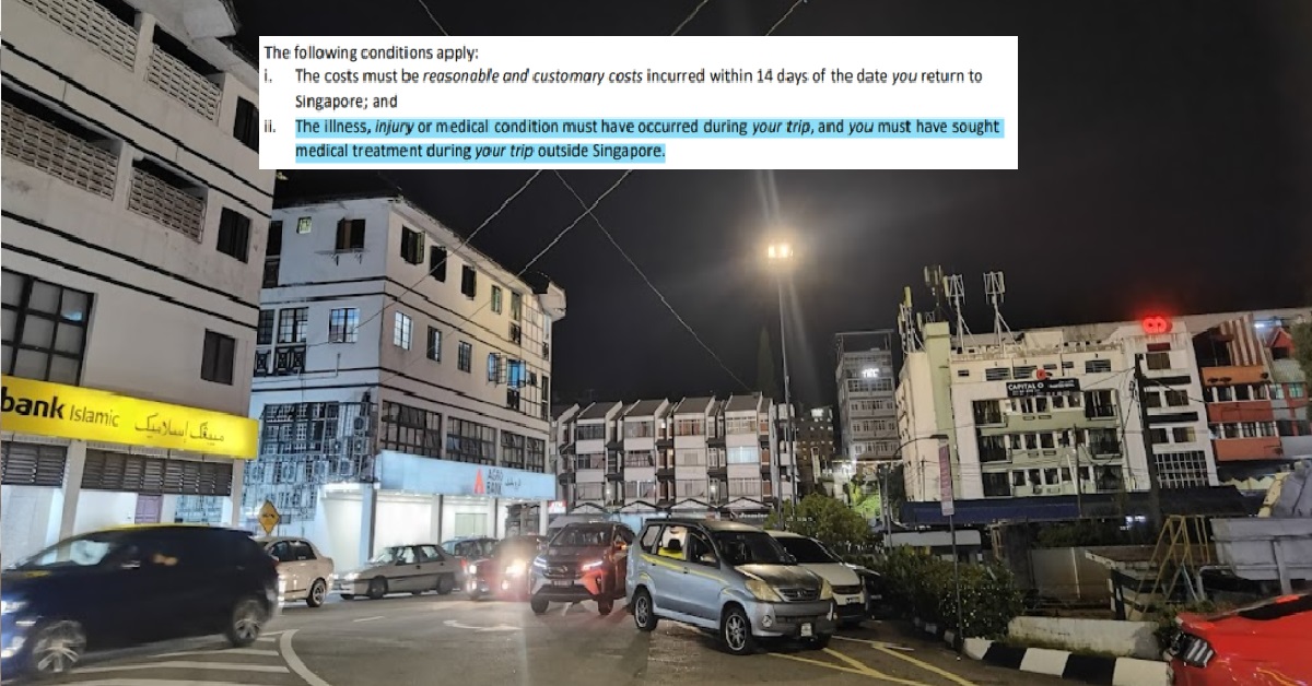 GUY CAME BACK FROM M’SIA WITH FOOD POISONING, BUT CAN’T CLAIM INSURANCE