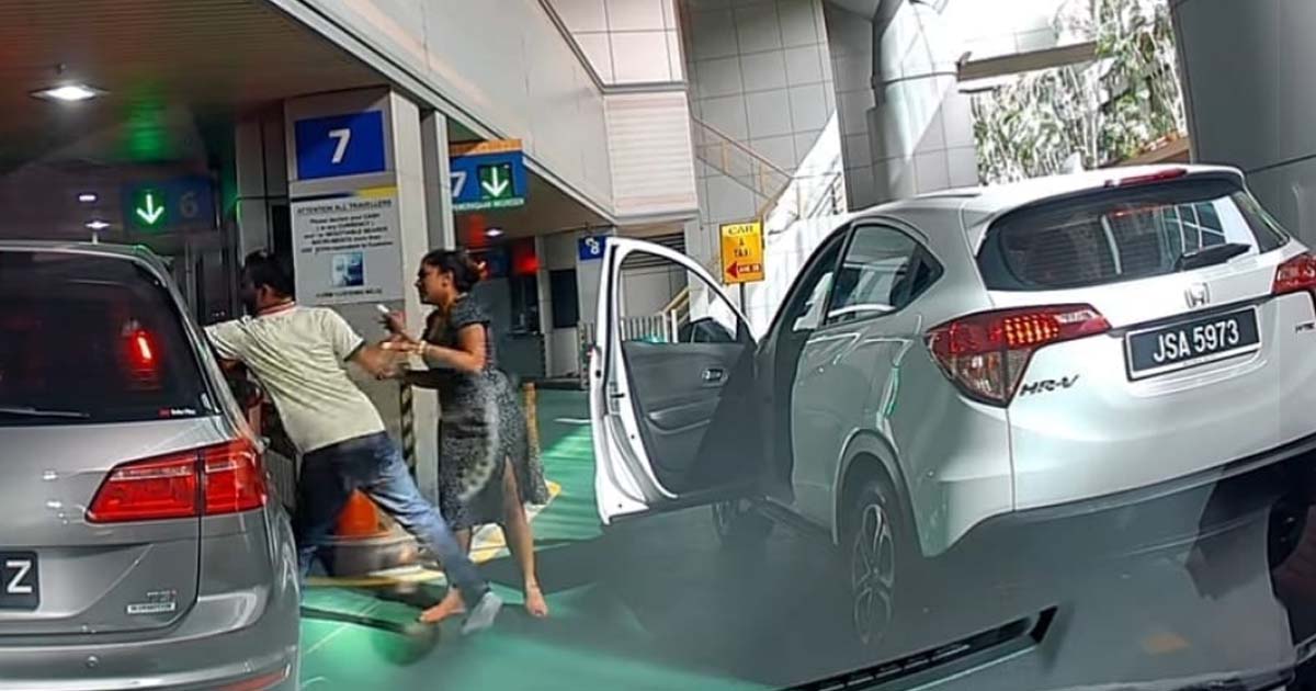 M’SIAN DRIVER STARTS A FIGHT WITH SG DRIVER AT CHECKPOINT