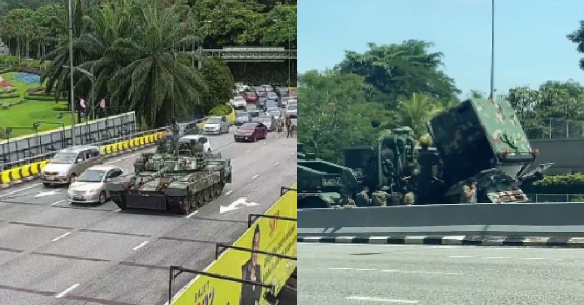 M’SIAN ARMY TANK BROKE DOWN IN THE MIDDLE OF THE ROAD AGAIN, M’SIA ARMY: “SORRY”