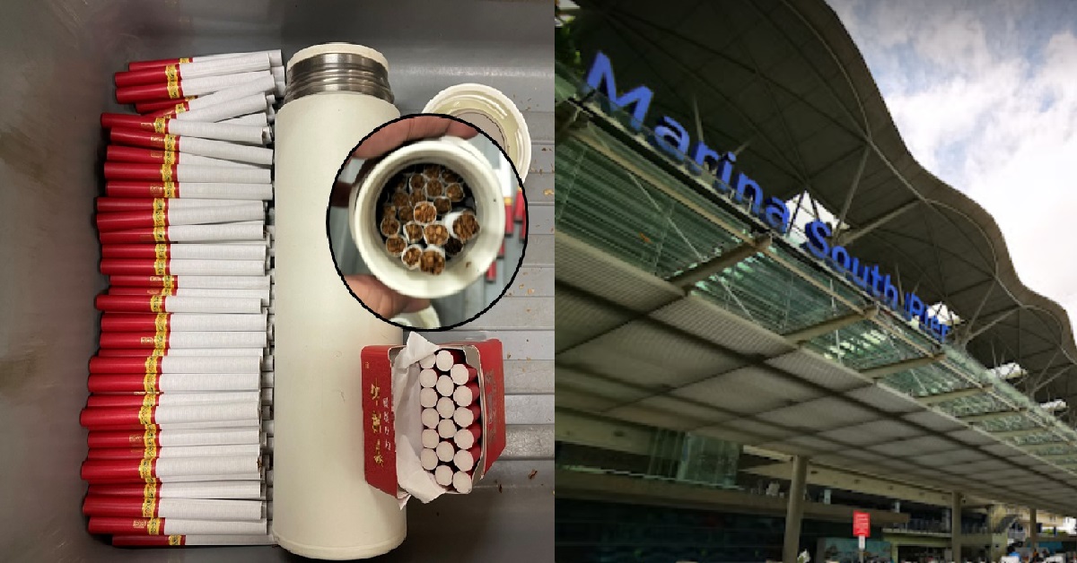 FOREIGNER TRIED TO SMUGGLE ILLEGAL CIGGS HIDDEN INSIDE FLASK TO S’PORE