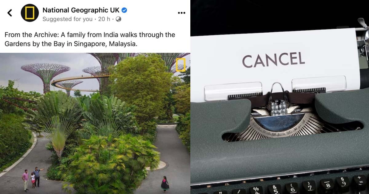 NATIONAL GEOGRAPHIC UK REMOVES VIRAL FACEBOOK POST WITH MISTAKE