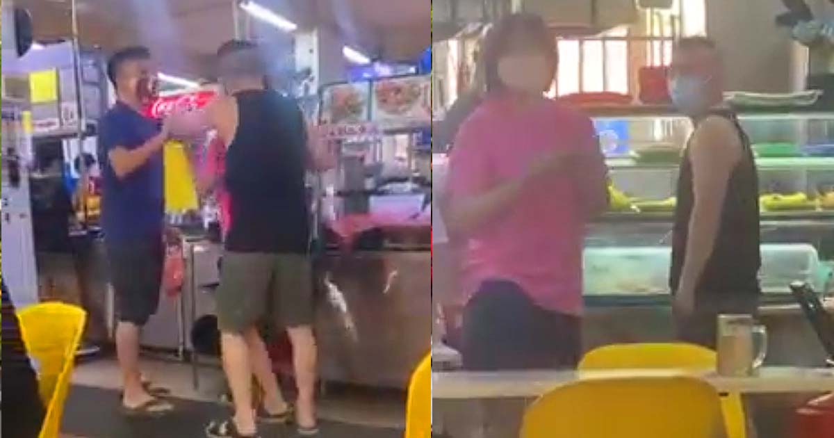 PRC MAN AT AMK COFFEE SHOP THREATEN VIET STALL ASSISTANT AFTER TELLING HIM TO WAIT