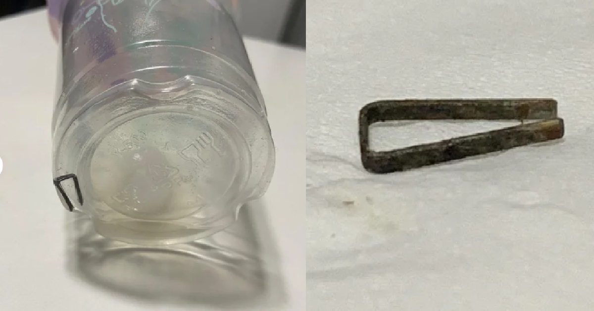 WOMAN FOUND A RUSTY PIECE OF METAL IN HER PLAYMADE BUBBLE TEA, SFA INVESTIGATING