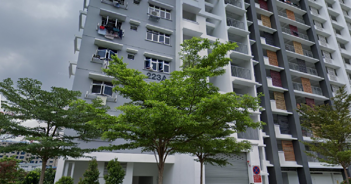 WOMAN THROWING USED SANITARY PADS & HAIR DOWN FROM 4TH FLOOR HDB UNIT @ PUNGGOL