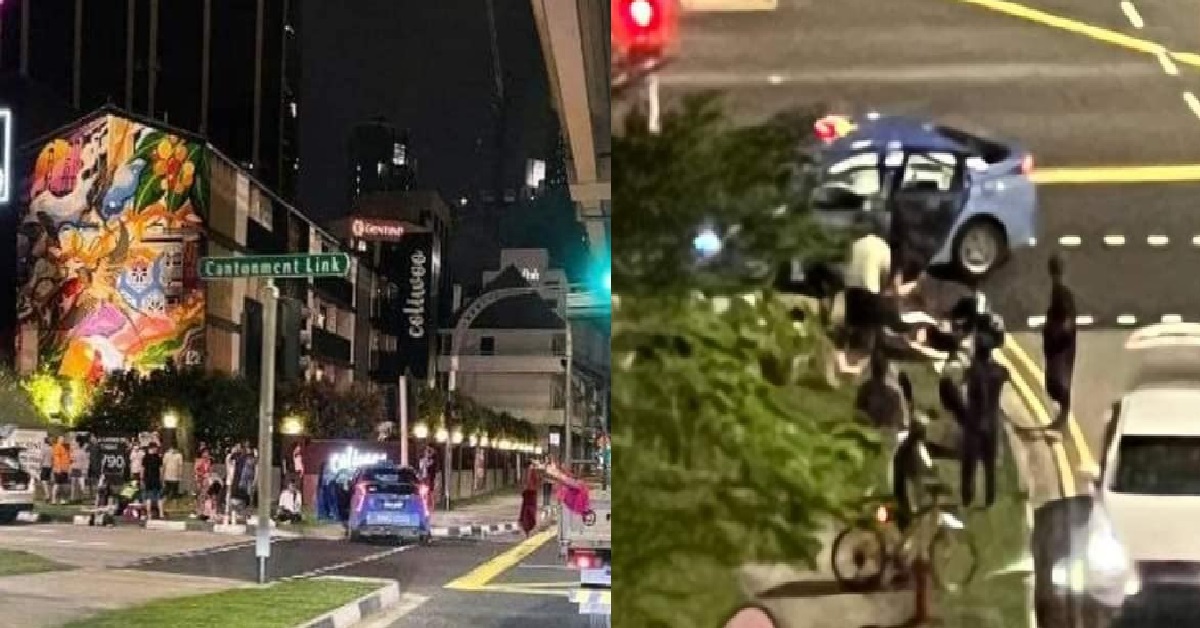 6 PEOPLE SENT TO HOSPITAL AFTER ACCIDENT BETWEEN TAXI AND CAR @ CANTONMENT