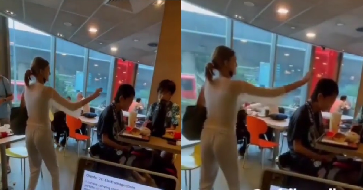 ANG MOH THROWS SMALL PIECES OF PAPER ON STRANGER’S HAIR FOR TIKTOK VIEWS