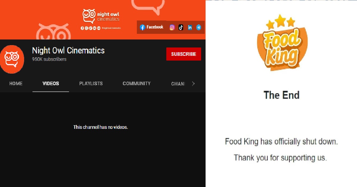 NOC’S YOUTUBE CHANNEL TAKEN DOWN, “FOOD KING” VIDEOS ALSO ALL DELETED
