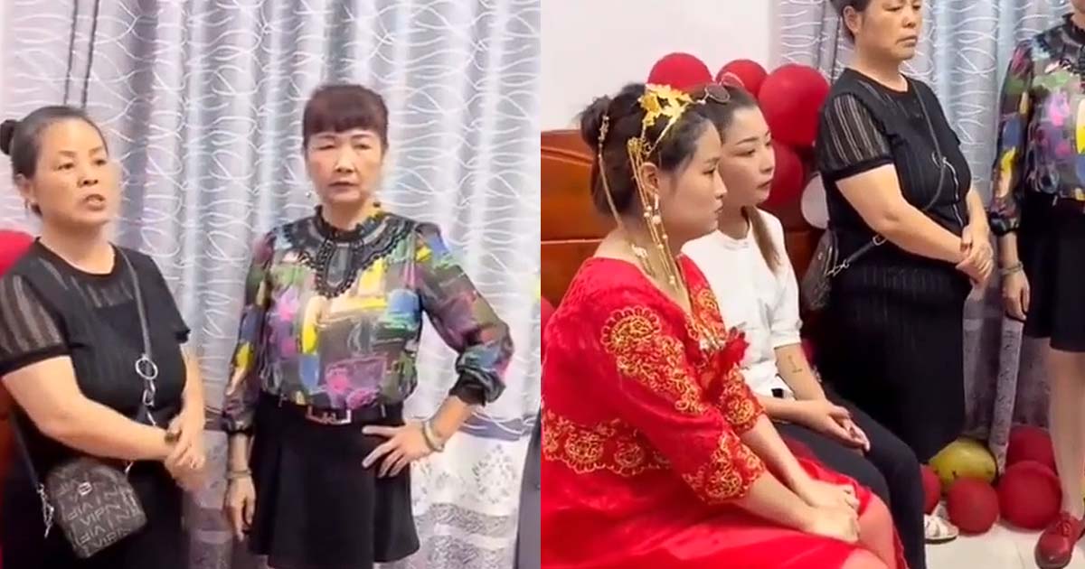 PRC MOTHER-IN-LAW FORCES GROOM TO DRINK FOOT WATER OR HE CAN’T MARRY BRIDE