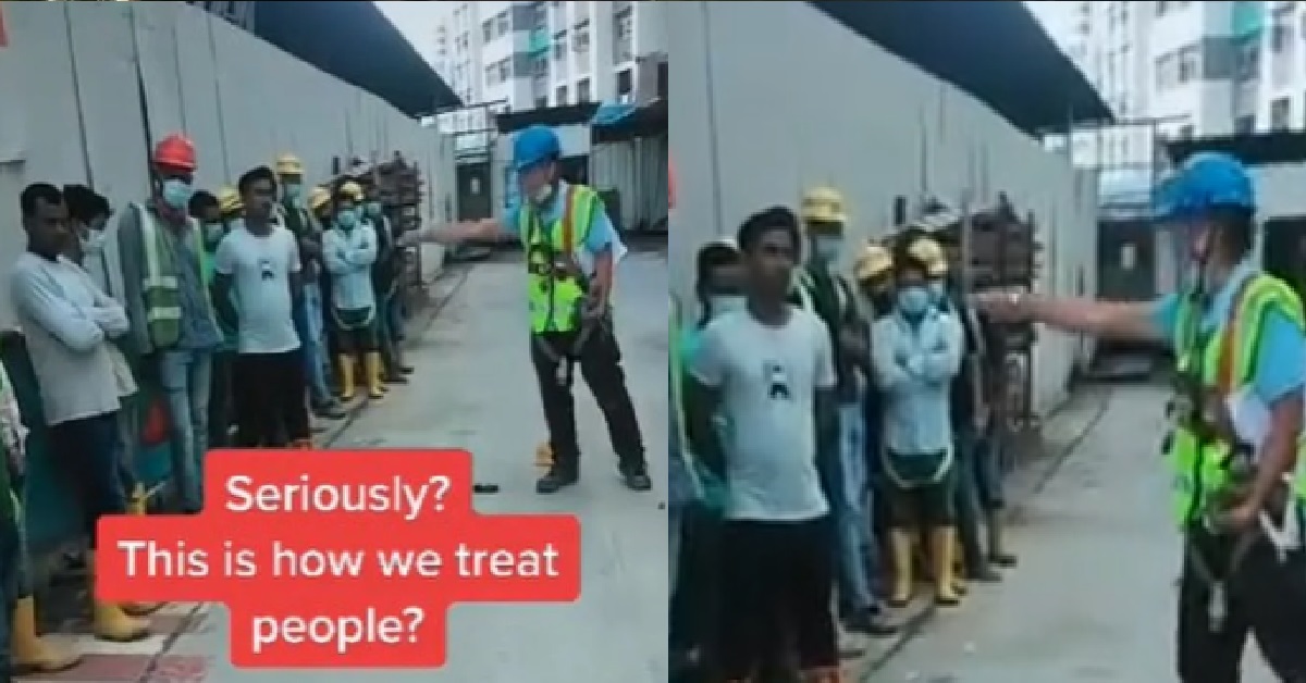 MIGRANT WORKERS SEEN GETTING TEKAN WITH VULGARITIES BY ANGRY BOSS