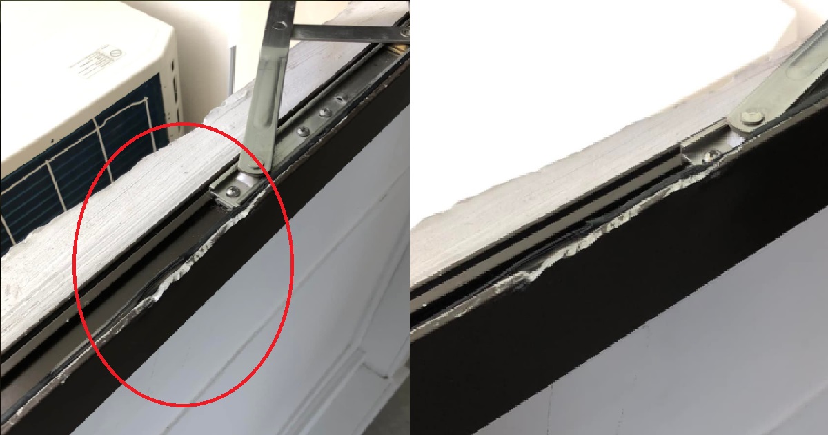 AIRCON CONTRACTORS DAMAGED MAN’S WINDOWS DURING INSTALLATION, REFUSED RESPONSIBILITY