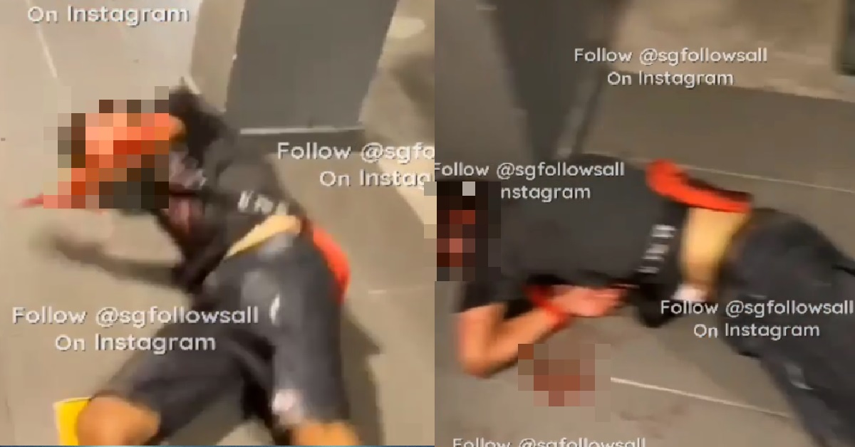 MAN KENA HANTAM BY GANGSTER UNTIL SIBEI JIALAT, WHOLE FACE BLOODIED