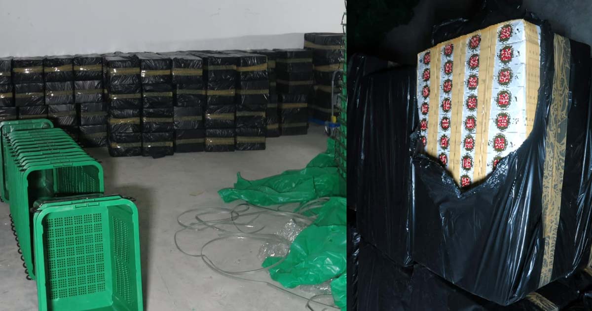 2 MEN ARRESTED, 3,744 CARTONS OF DUTY UNPAID CIGARETTES SEIZED
