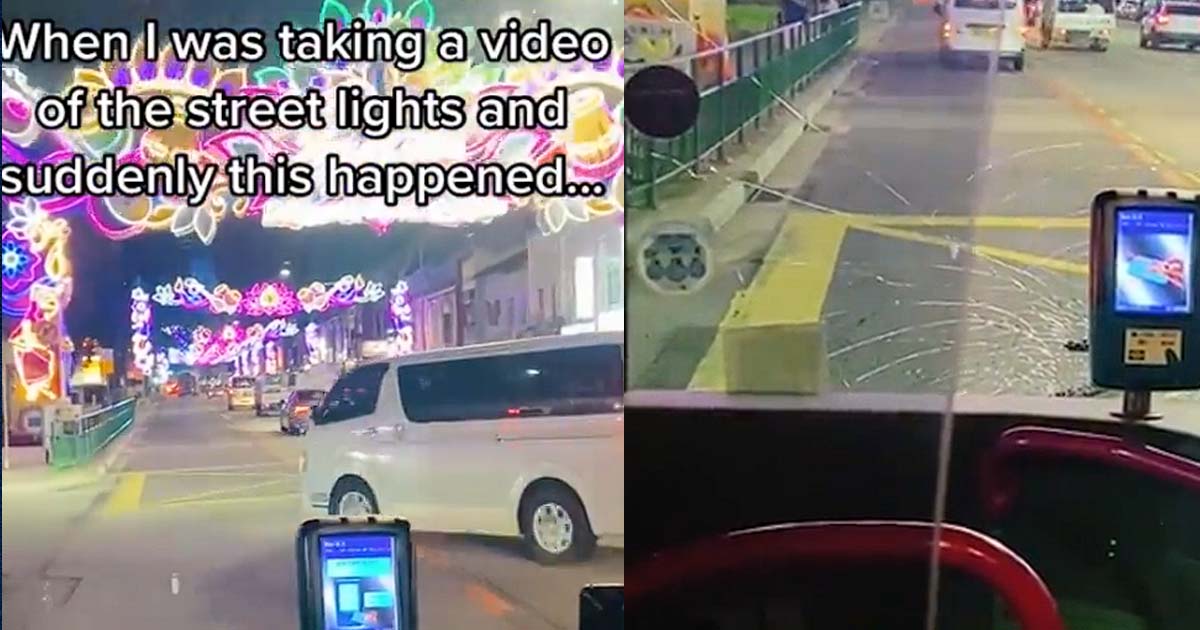BUS BANGS INTO VAN AFTER GARANG DRIVER TURNS FROM 2ND LANE TO LAST LANE