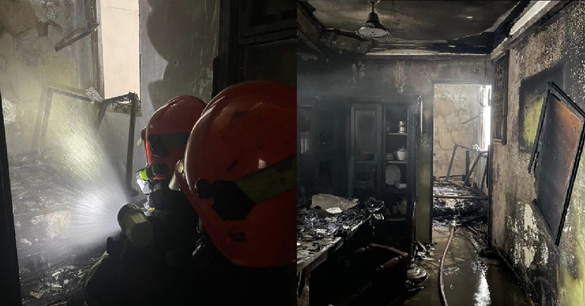 FIRE AT SEMBAWANG, 3 PEOPLE SENT TO HOSPITAL AND MORE THAN 100 EVACUATED