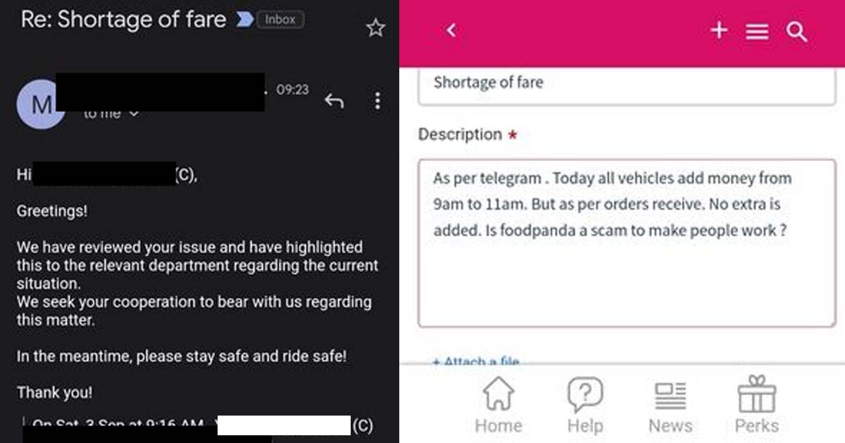 RIDER CLAIMS THAT THE ADDITIONAL BONUS PROMISED BY FOOD PANDA IS NOT PAID