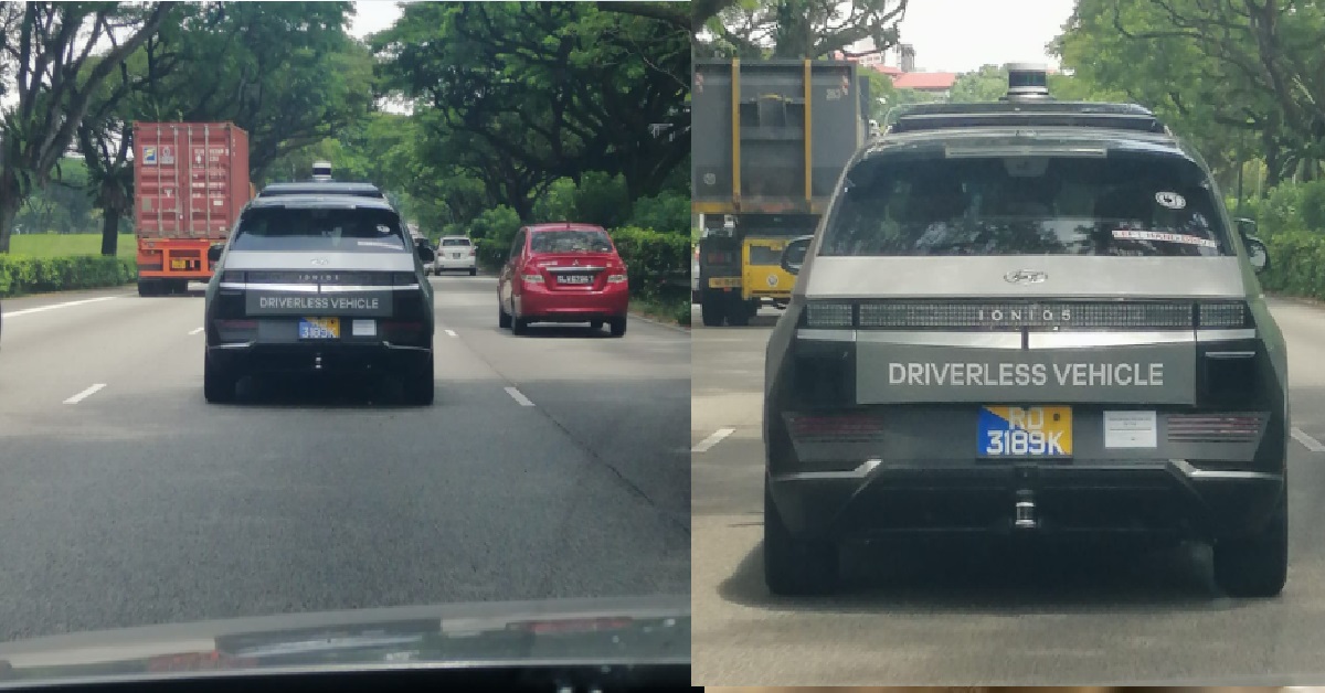 SELF-DRIVING CAR SEEN ON THE PIE ON 16 SEPT, POSSIBLE TEST FOR DRIVERLESS TAXIS