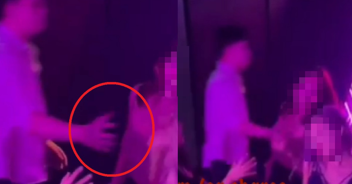 MAN CAUGHT ON CAMERA MOLESTING GIRL & GRABBING HER CHEST, THEN WALKS AWAY