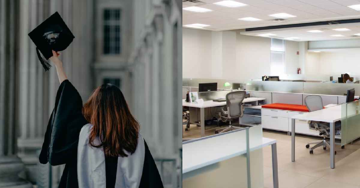 UNI GRAD DEPENDS ON HERSELF WHILE SCHOOLMATES GET EMPLOYMENT VIA CONNECTIONS
