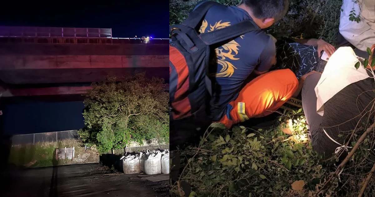TAIWAN MAN JUMPS OFF HIGHWAY AFTER QUARRELING WITH HIS WIFE