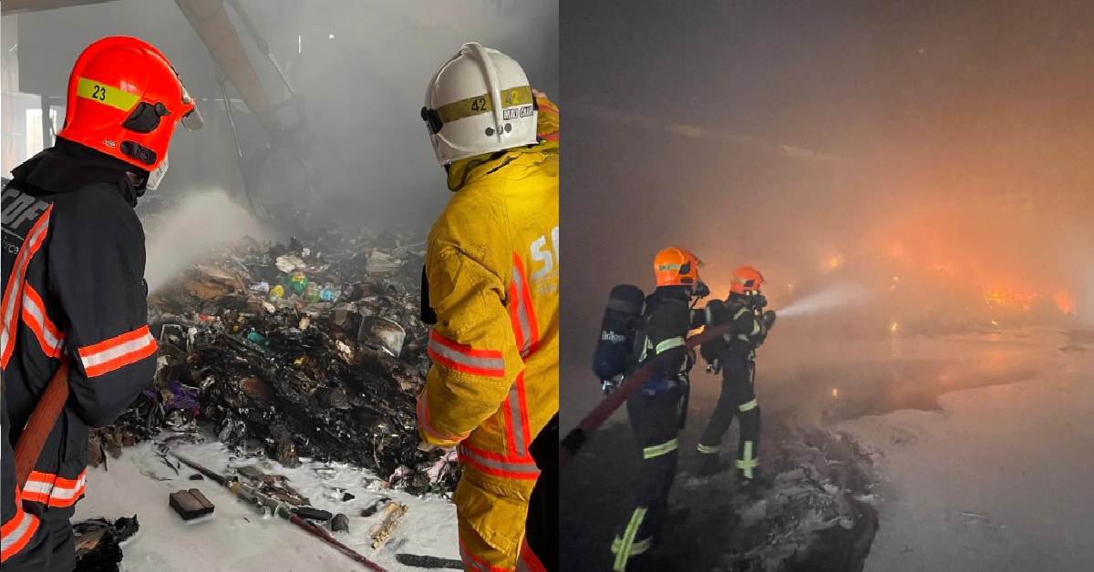 FIREFIGHTER HOSPITALISED AFTER FIGHTING WOODLANDS FIRE, DISCHARGED & RESTING AT HOME