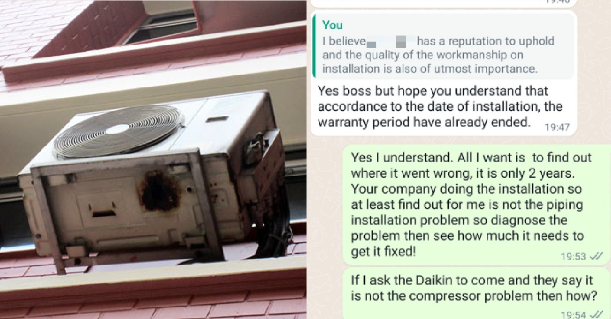 AIRCON COMPANY REPAIRS MAN’S LEAKING AC UNIT FOR $120, 2 WEEKS LATER LEAKED AGAIN