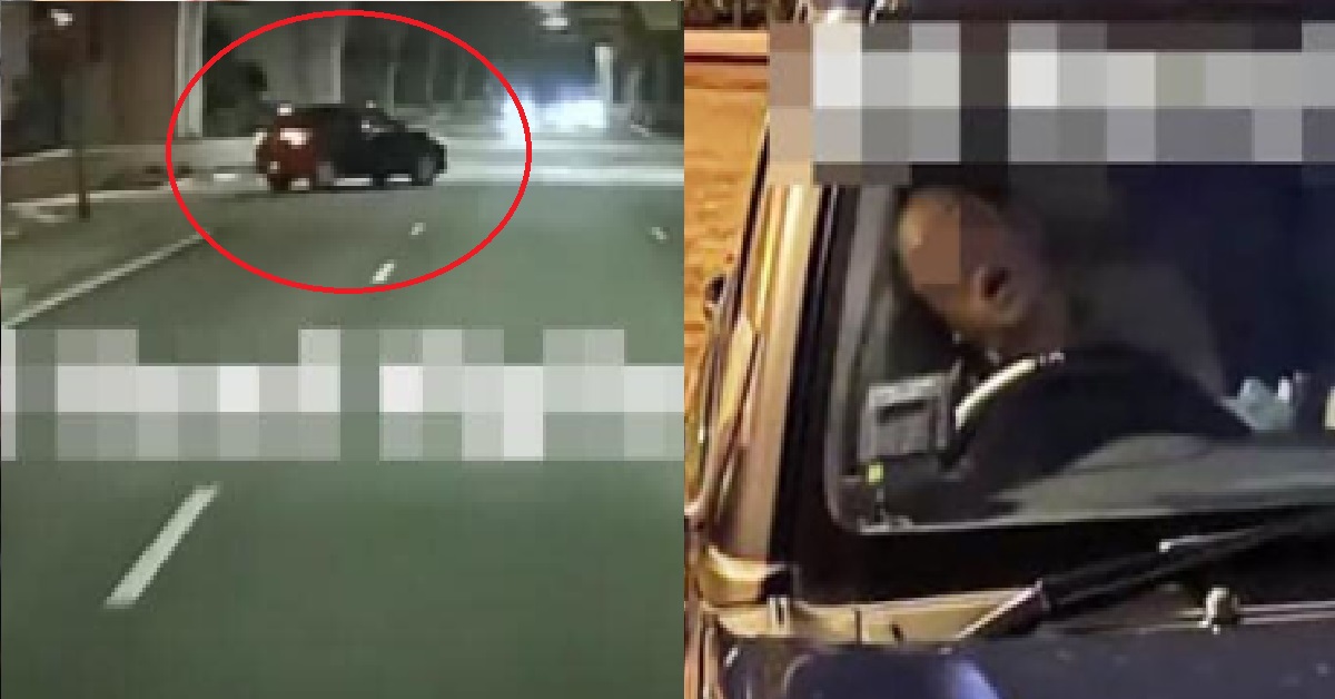 MAN FOUND SLEEPING AT THE WHEEL WITH MOUTH OPEN, ARRESTED FOR SUSPECTED DRINK-DRIVING
