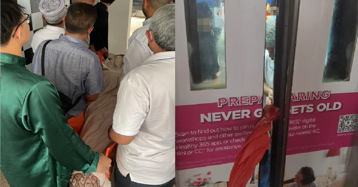 6 PEOPLE STUCK WITH DECEASED’S BODY INSIDE JURONG HDB LIFT DURING FUNERAL
