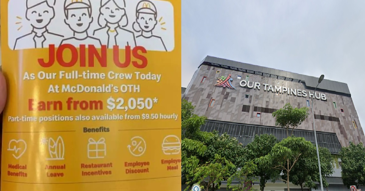 MCDONALD’S TAKING OVER KFC & PIZZA HUT OUTLETS @ TAMPINES HUB, RECRUITING STAFF