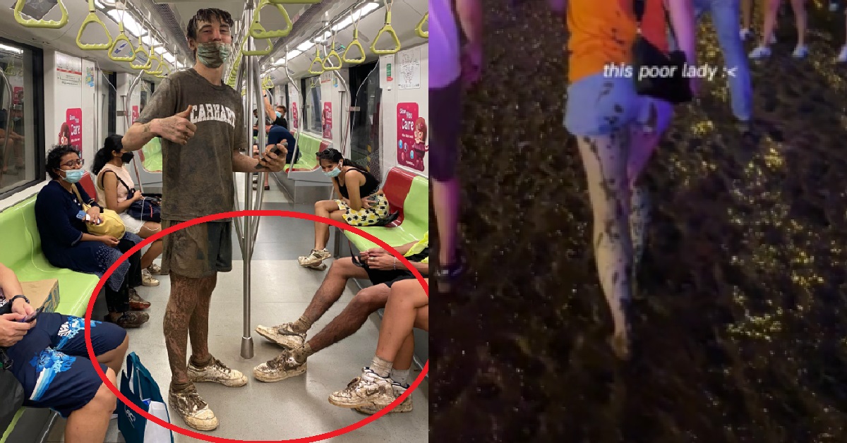 FORMULA 1 CONCERT GOERS KENA “MUD BATH” AFTER HEAVY RAIN, SHOES TURNED BROWN