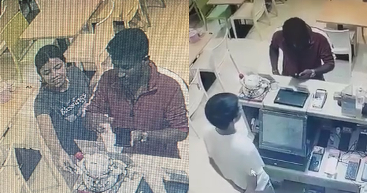 COUPLE PRETENDS TO PAYNOW CASHIER BUT WALKS OFF WITHOUT PAYING AT YISHUN