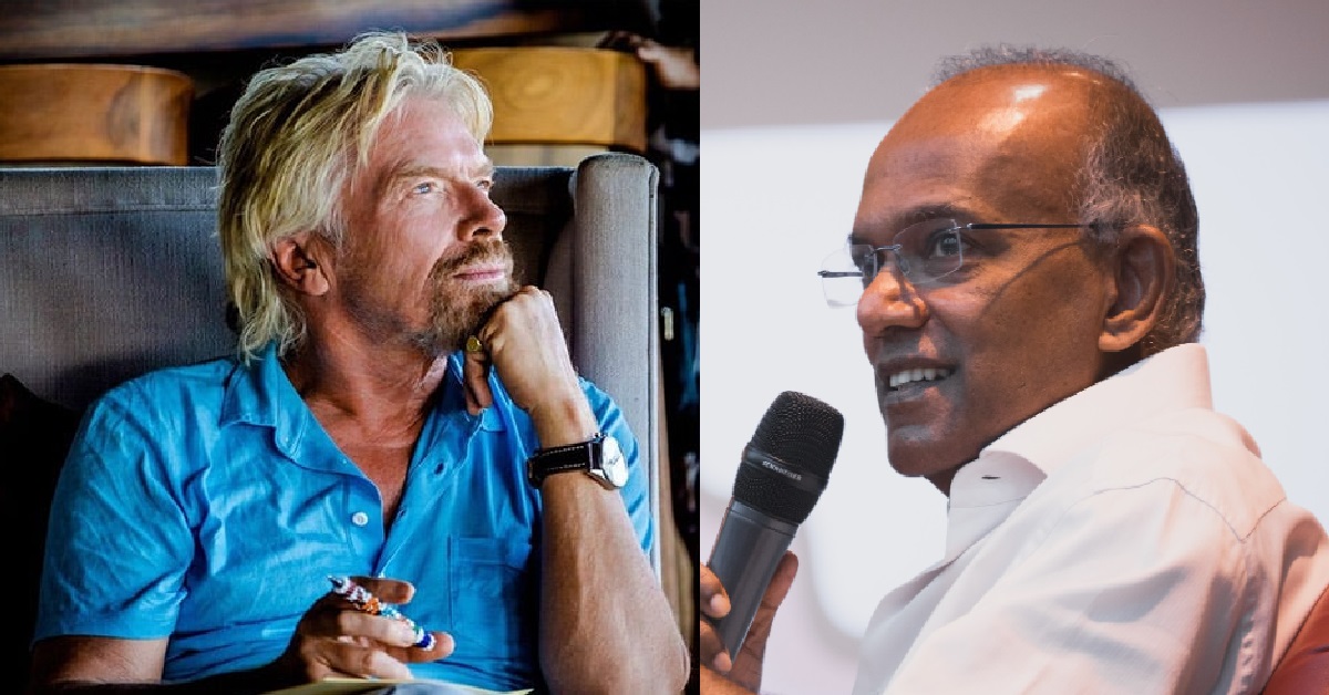 RICHARD BRANSON REJECTS INVITATION TO DEBATE S’PORE’S DEATH PENALTY WITH SHANMUGAM