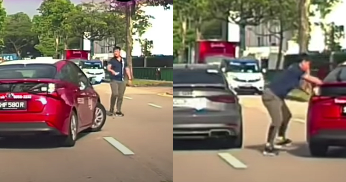 MAN SENTENCED TO 4 DAYS JAIL AFTER ROAD RAGE AGAINST TAXI DRIVER IN JURONG