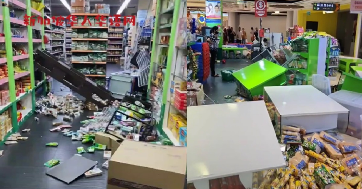 DRUNK WORKER DESTROYS EASTPOINT SUPERMARKET AFTER DRINKING ON THE JOB