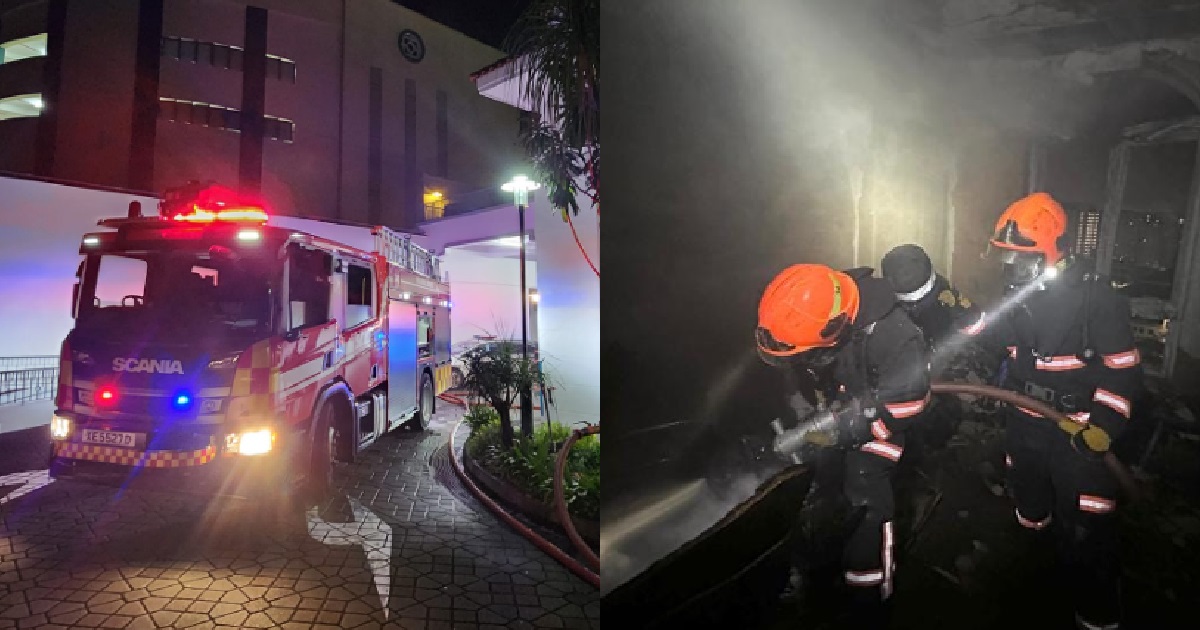 FIRE @ SENGKANG CONDO, 3 PEOPLE FOUND UNCONSCIOUS AND 2 OF THEM LATER DIED