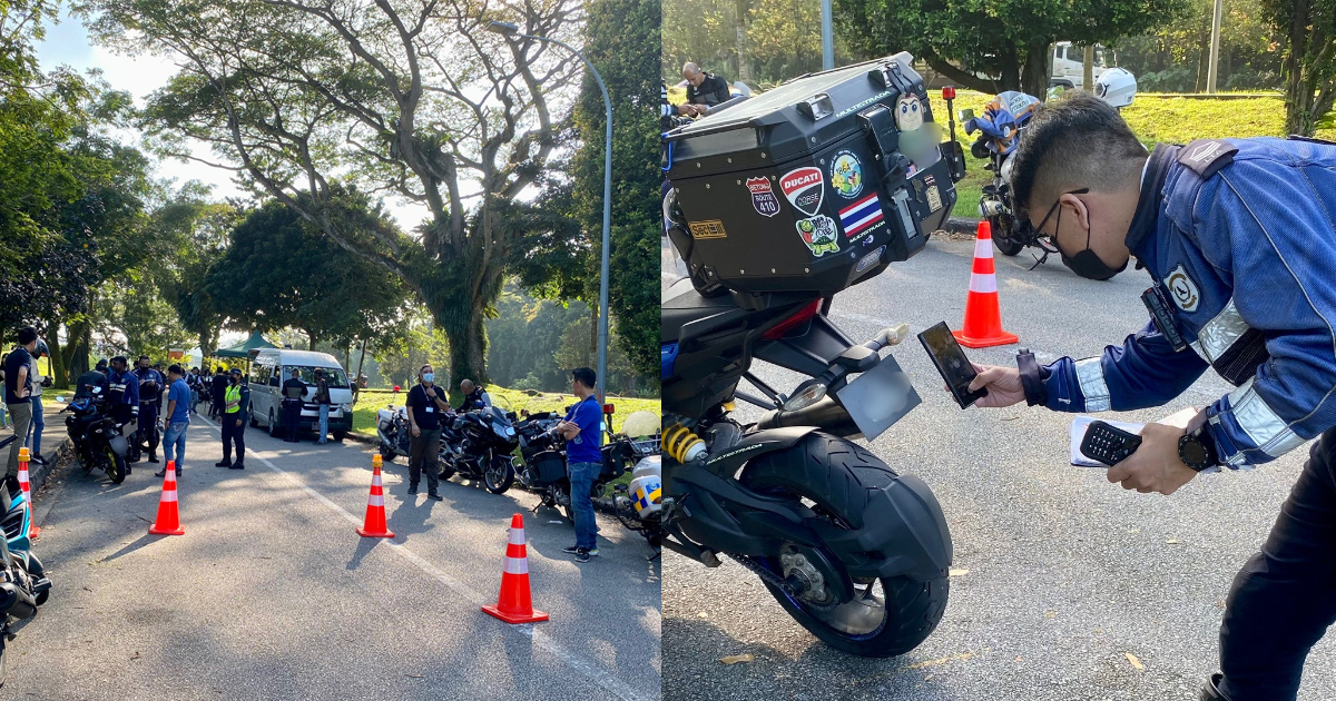 24 VEHICLES WERE BOOKED FOR IMPROPER LICENSE PLATES, LTA ENFORCEMENT EXERCISE