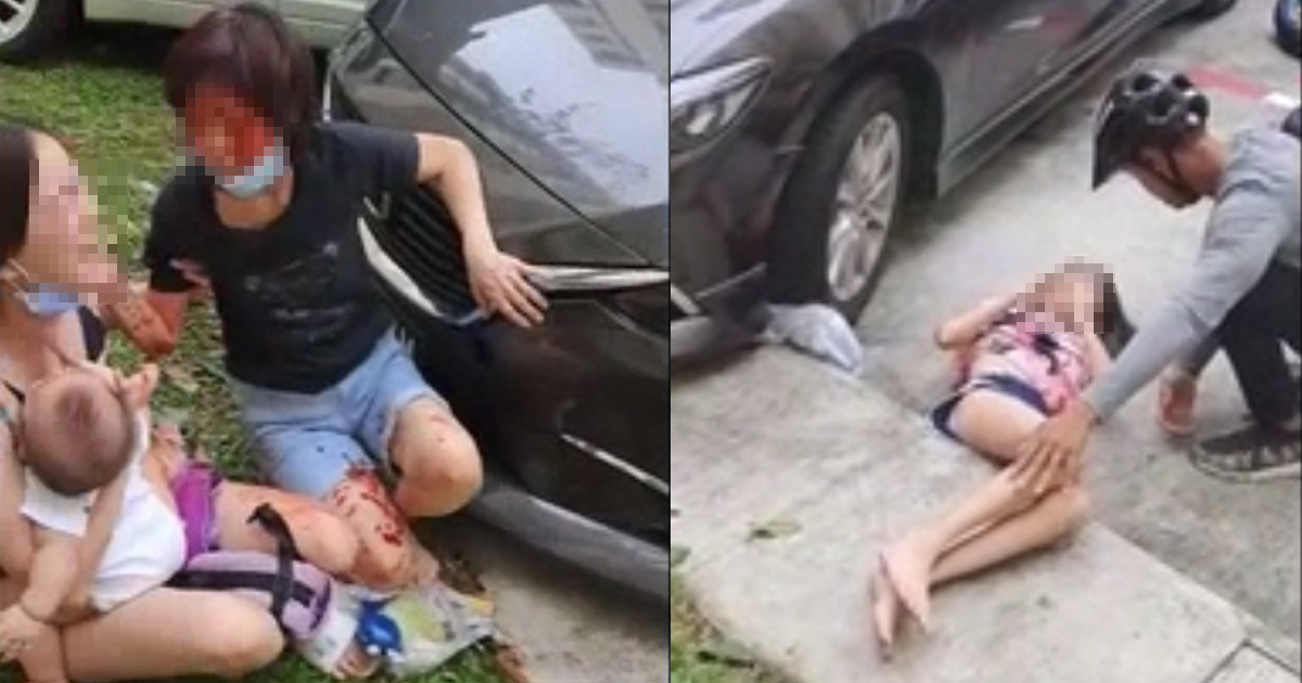 MIGRANT WORKERS LIFTED CAR TO SAVE 15 Y.O GIRL WHO WAS TRAPPED AFTER YISHUN ACCIDENT