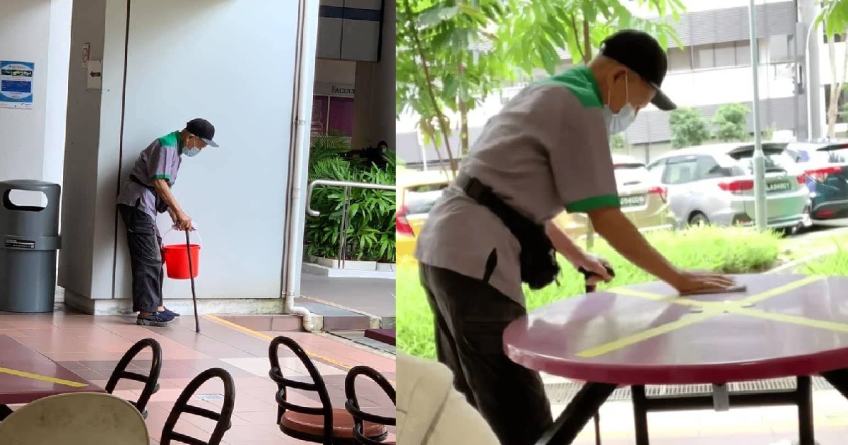 FOREIGNER ASKS “WHY ARE THERE SO MANY OLD PEOPLE DOING ODD JOBS IN S’PORE”