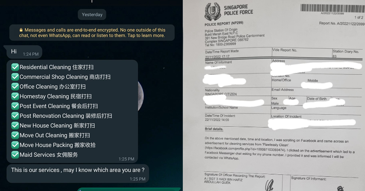 MAN FILES POLICE REPORT: HIRES CLEANING SERVICE ON FB, BUT SCAMMED $7,000