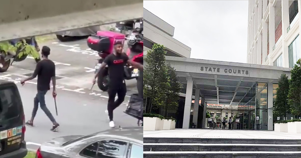 SECRET SOCIETY MEMBER SLASHED MAN WHO WAS TALKING TO HIS GF AT BOON LAY