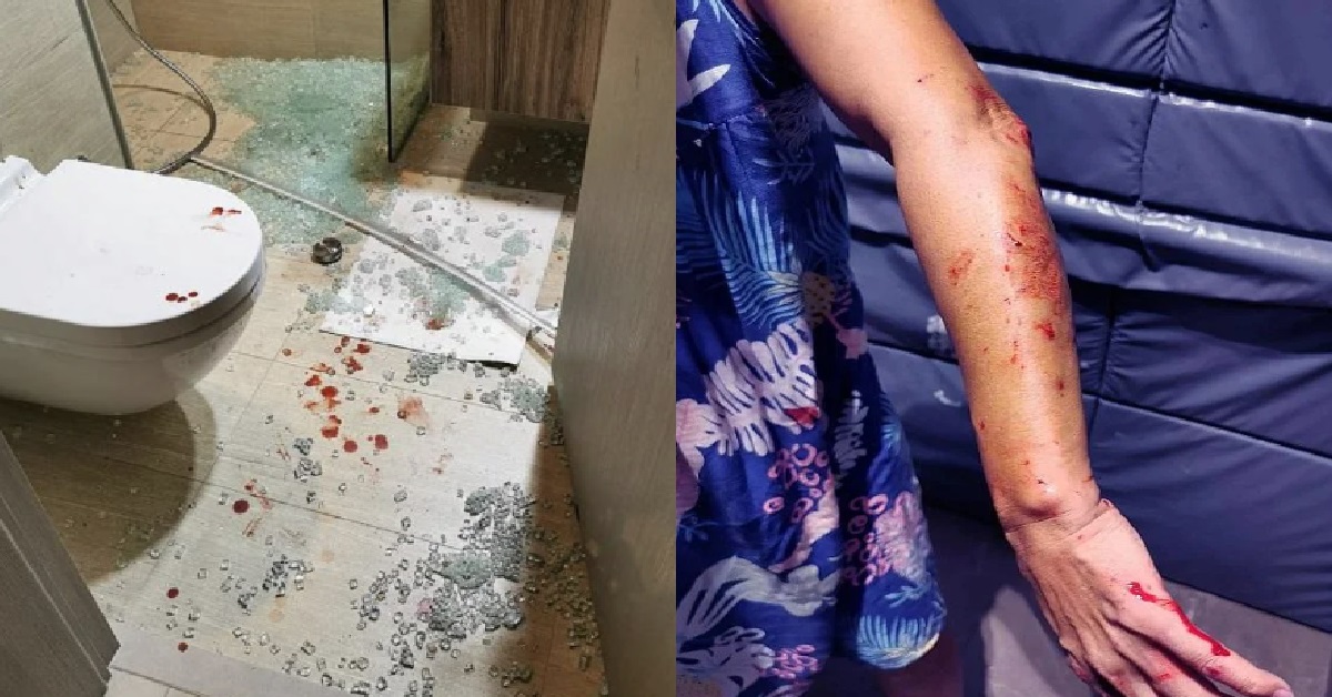 GLASS DOOR IN SERANGOON CONDO TOILET “EXPLODES” ON ELDERLY WOMAN & TODDLER
