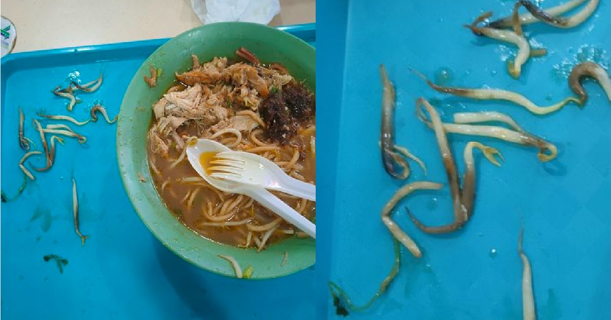 WOMAN BOUGHT MEE SOTO, SERVED WITH BEAN SPROUTS THAT HAD TURNED BLACK