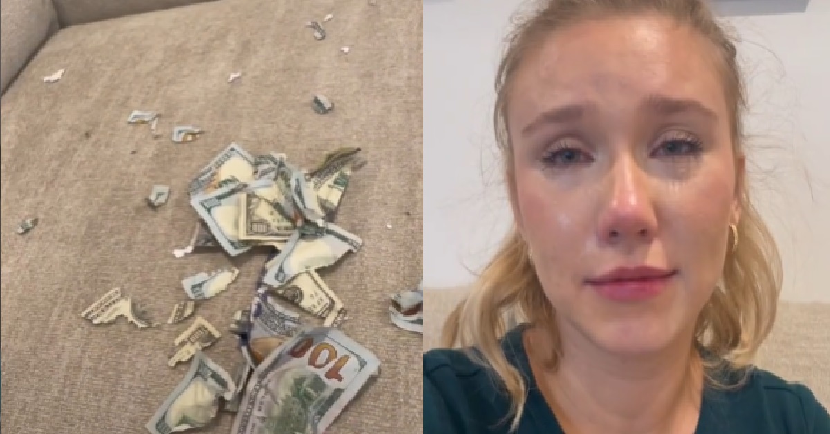 WOMAN CRIED AFTER DOG ATE $2K OF HER HUSBAND’S CASH, ASKS WHO WANTS THE DOG