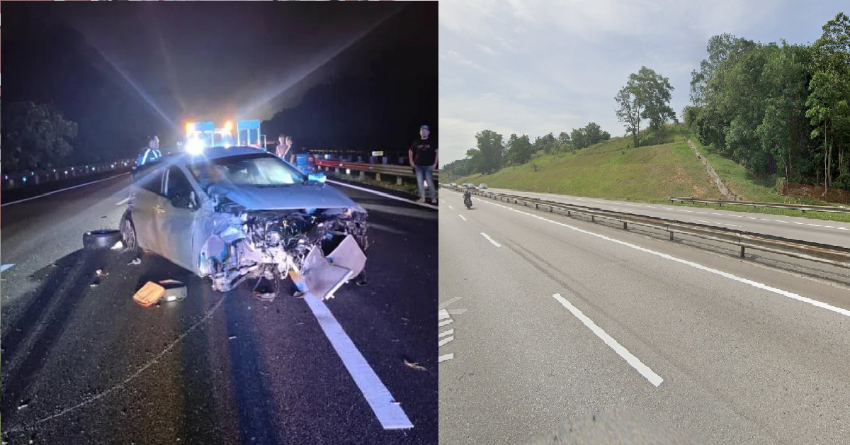 S’PORE WOMAN KILLED IN M’SIA ACCIDENT, CAR SKIDDED & CRASHED INTO GUARD RAIL